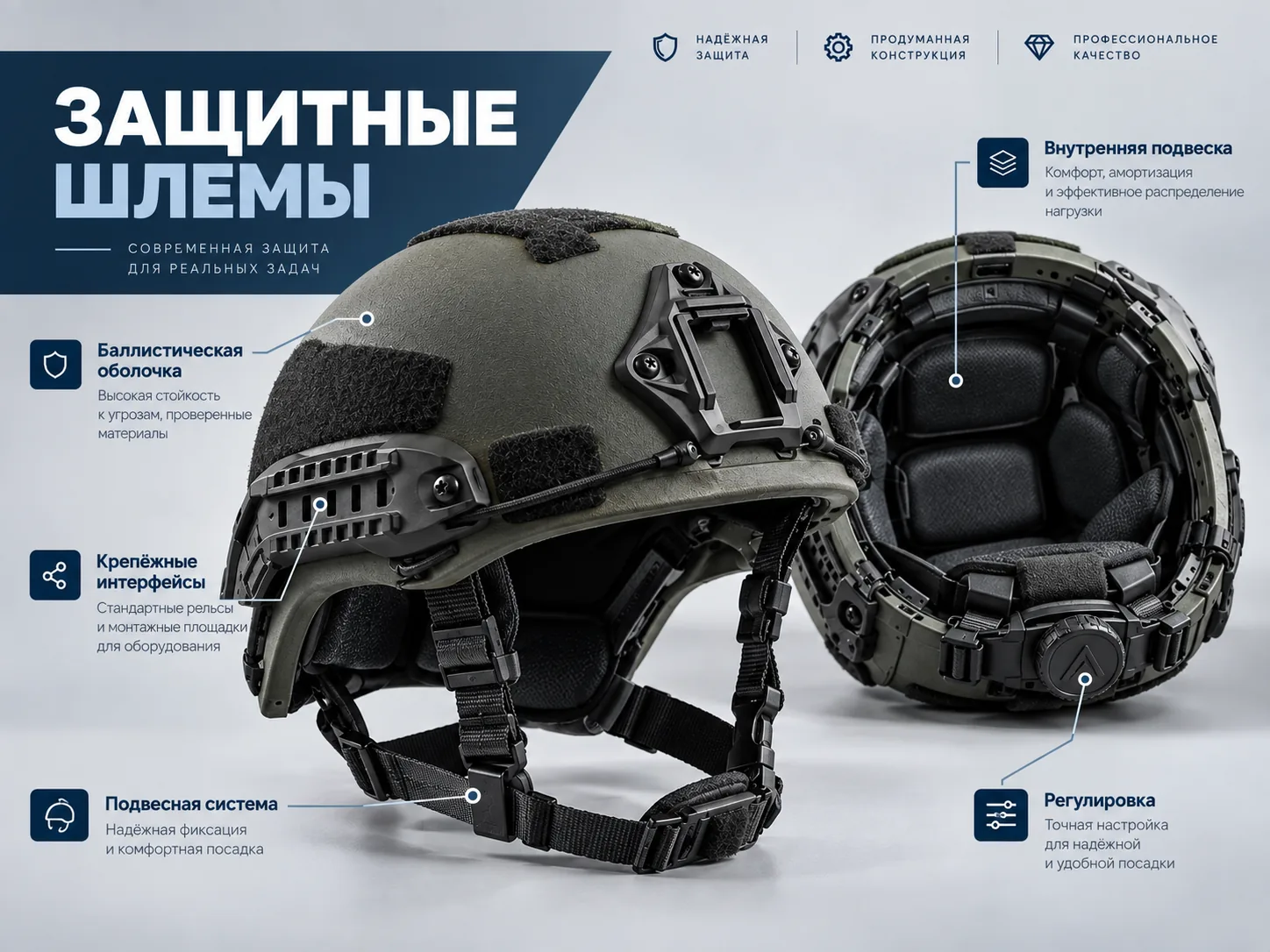 Защитные шлемы