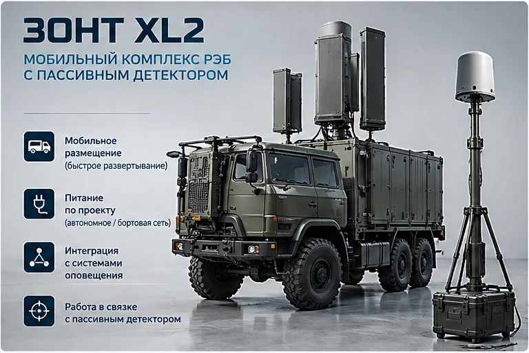 РЭБ «ЗОНТ XL2» + «Защитник неба»